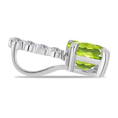 BUY 925 SILVER WITH PERIDOT GEMSTONE PENDANT